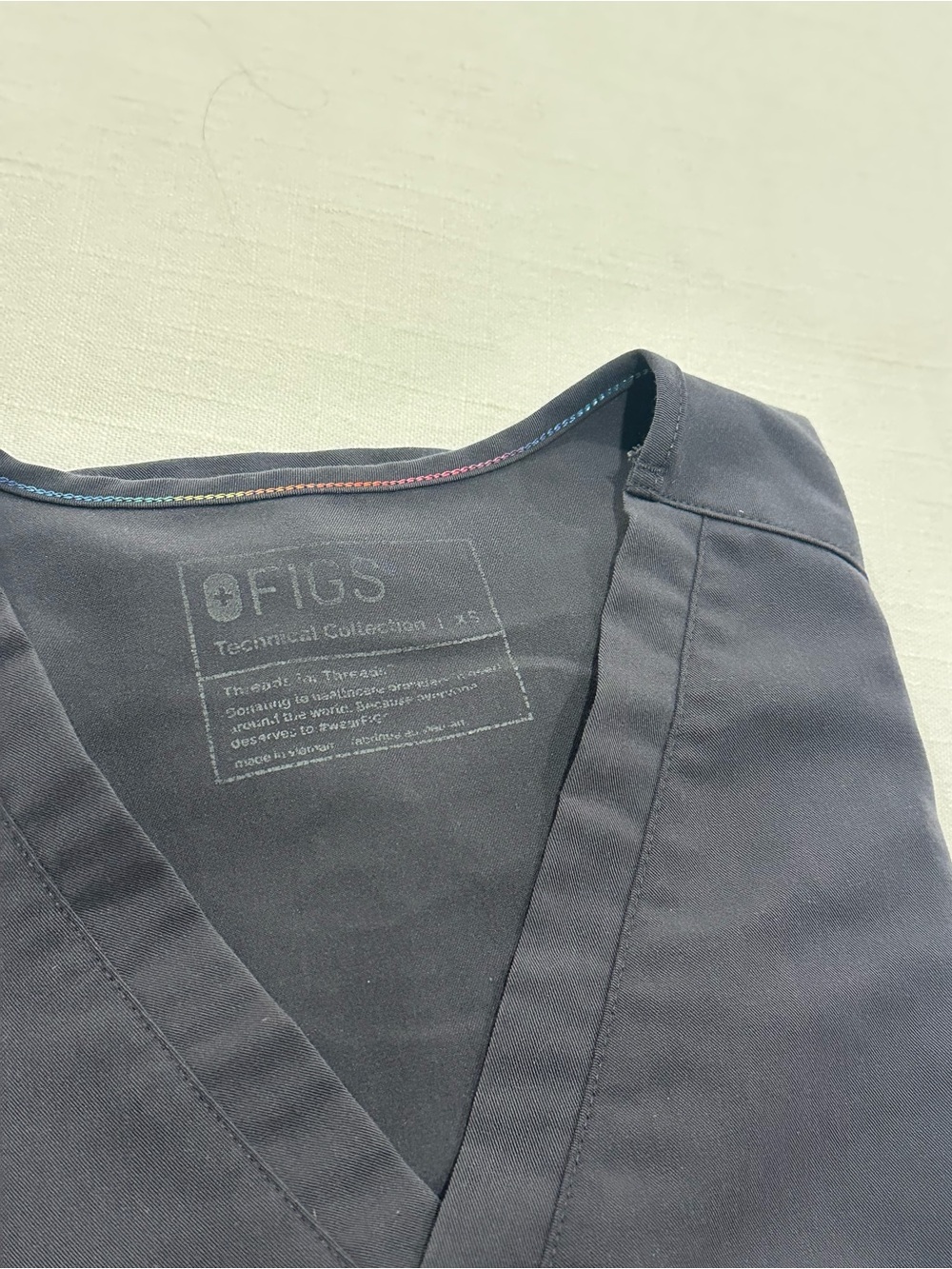 FIGS Charcoal Pride Scrub Set - Catarina Top & Zamora High Waisted Joggers - Picture 6 of 10